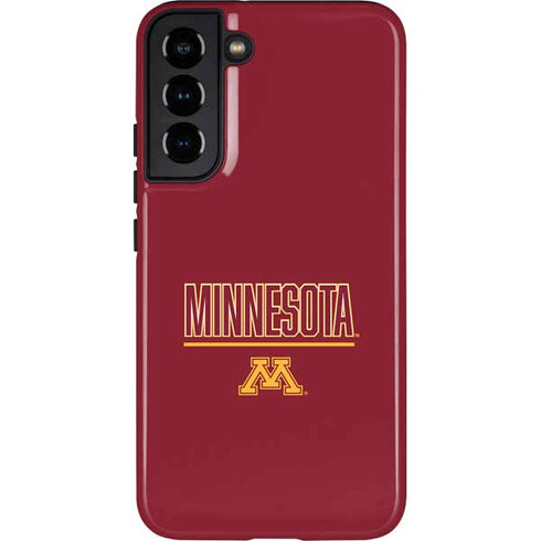 University of Minnesota Athletic Text Galaxy S22 Plus Pro Case