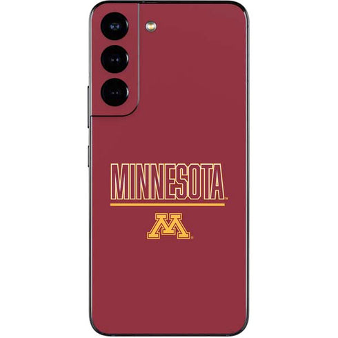 University of Minnesota Athletic Text Galaxy S22 Skin