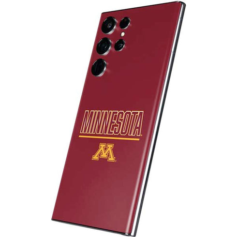 University of Minnesota Athletic Text Galaxy S22 Ultra Skin