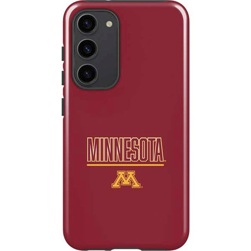 University of Minnesota Athletic Text Galaxy S23 Plus Pro Case