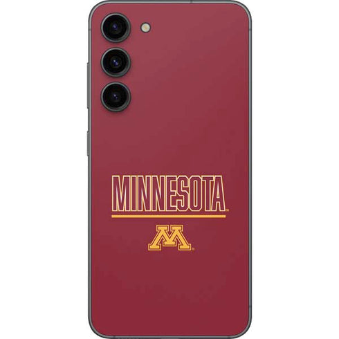 University of Minnesota Athletic Text Galaxy S23 Plus Skin