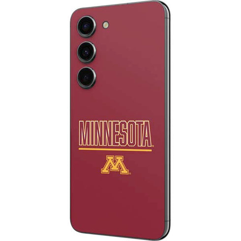 University of Minnesota Athletic Text Galaxy S23 Skin