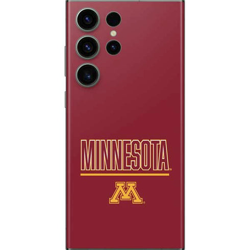 University of Minnesota Athletic Text Galaxy S23 Ultra Skin