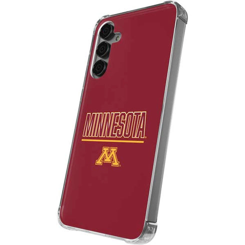 University of Minnesota Athletic Text Galaxy S24 Plus Clear Case