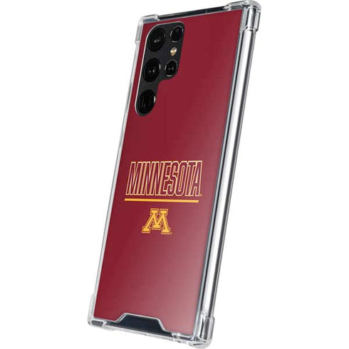 University of Minnesota Athletic Text Galaxy S24 Ultra Clear Case