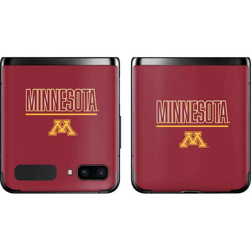University of Minnesota Athletic Text Galaxy Z Flip Skin