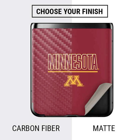 University of Minnesota Athletic Text Galaxy Z Flip Skin