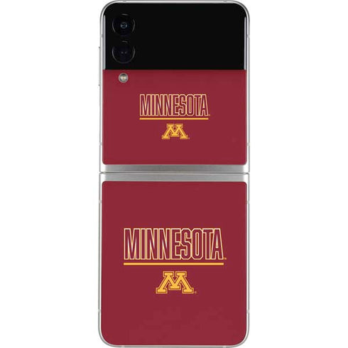 University of Minnesota Athletic Text Galaxy Z Flip4 5G Skin