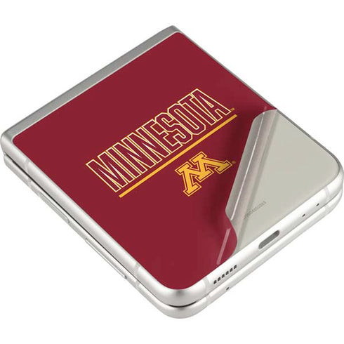 University of Minnesota Athletic Text Galaxy Z Flip4 5G Skin