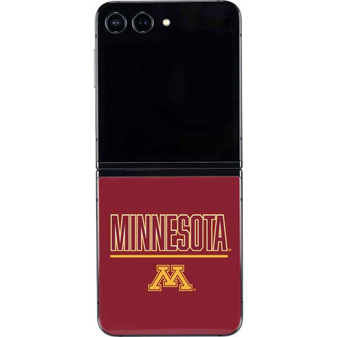 University of Minnesota Athletic Text Galaxy Z Flip5 5G Skin