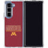 University of Minnesota Athletic Text Galaxy Z Fold5 5G Clear Case