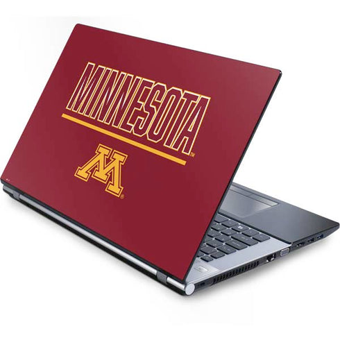 University of Minnesota Athletic Text Generic Laptop Skin