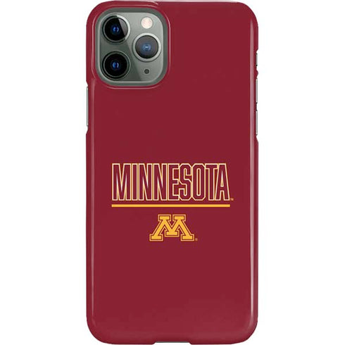 University of Minnesota Athletic Text iPhone 11 Pro Lite Case