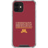 University of Minnesota Athletic Text iPhone 12 Clear Case