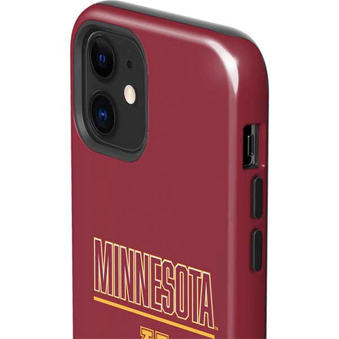 University of Minnesota Athletic Text iPhone 12 Impact Case