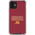 University of Minnesota Athletic Text iPhone 12 Mini Clear Case