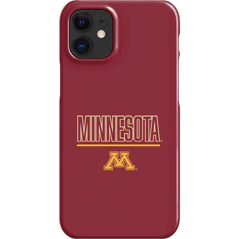 University of Minnesota Athletic Text iPhone 12 Mini Lite Case