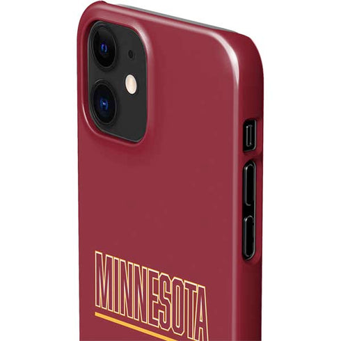 University of Minnesota Athletic Text iPhone 12 Mini Lite Case