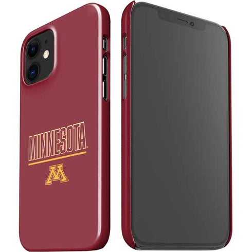 University of Minnesota Athletic Text iPhone 12 Mini Lite Case