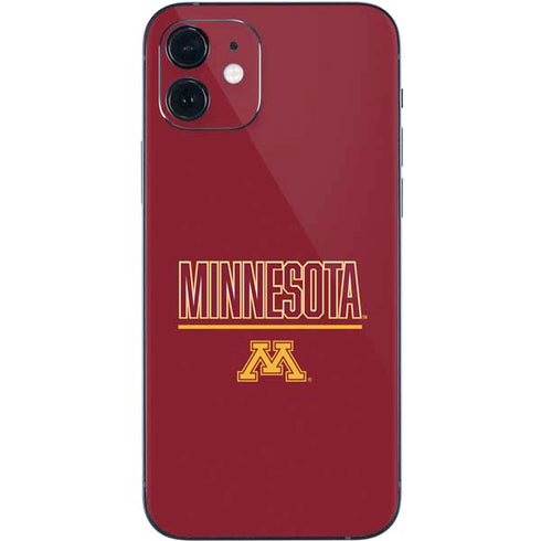 University of Minnesota Athletic Text iPhone 12 Mini Skin