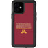 University of Minnesota Athletic Text iPhone 12 Mini Waterproof Case