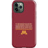 University of Minnesota Athletic Text iPhone 12 Pro Impact Case