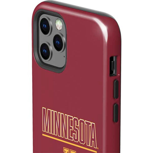 University of Minnesota Athletic Text iPhone 12 Pro Impact Case