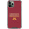 University of Minnesota Athletic Text iPhone 12 Pro Max Clear Case