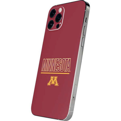 University of Minnesota Athletic Text iPhone 12 Pro Max Skin