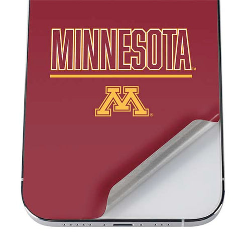 University of Minnesota Athletic Text iPhone 12 Pro Max Skin