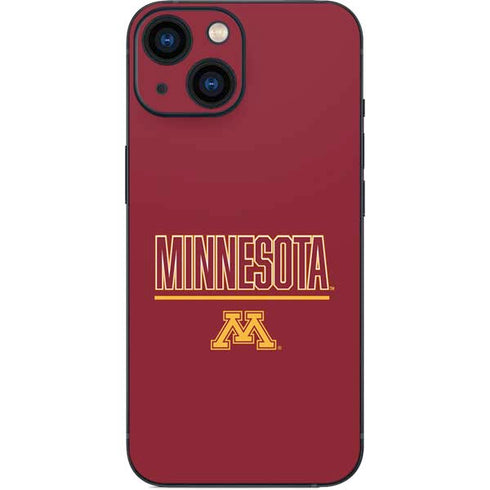 University of Minnesota Athletic Text iPhone 13 Mini Skin