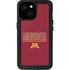 University of Minnesota Athletic Text iPhone 13 Mini Waterproof Case