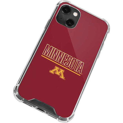 University of Minnesota Athletic Text iPhone 14 Plus Clear Case
