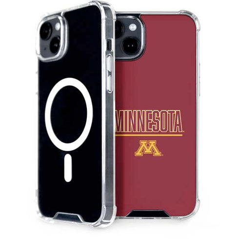 University of Minnesota Athletic Text iPhone 15 Plus MagSafe Case