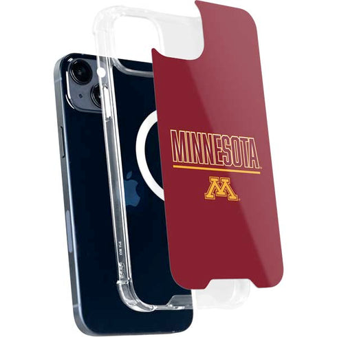 University of Minnesota Athletic Text iPhone 15 Plus MagSafe Case