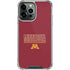 University of Minnesota Athletic Text iPhone 14 Pro Max Clear Case