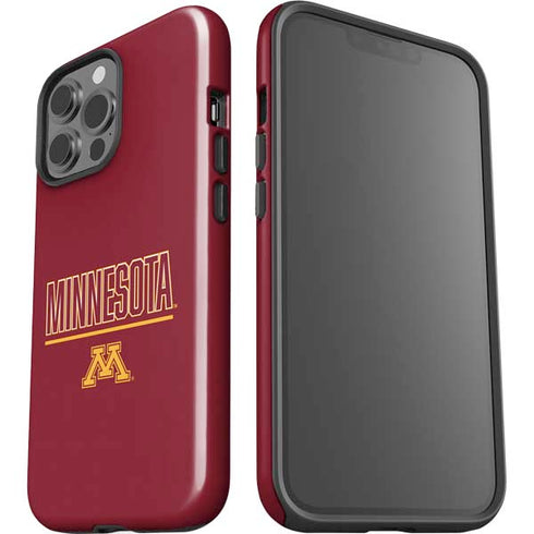 University of Minnesota Athletic Text iPhone 15 Pro Max Impact Case