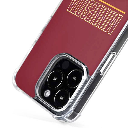 University of Minnesota Athletic Text iPhone 15 Pro Max MagSafe Case