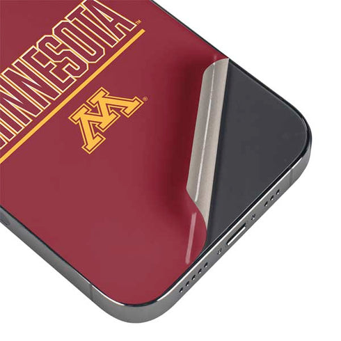 University of Minnesota Athletic Text iPhone 14 Pro Max Skin