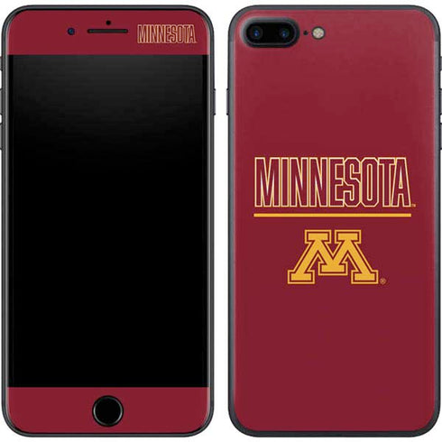 University of Minnesota Athletic Text iPhone 8 Plus Skin