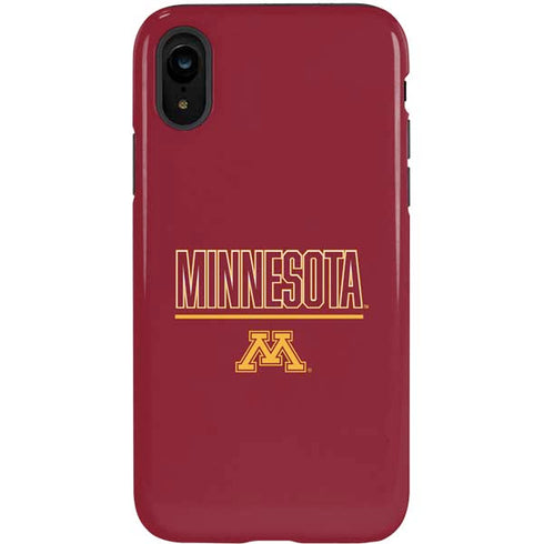 University of Minnesota Athletic Text iPhone XR Pro Case