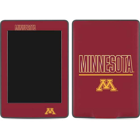 University of Minnesota Athletic Text Amazon Kindle Skin