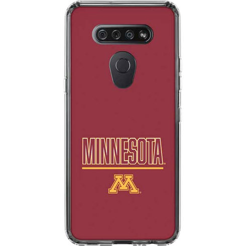 University of Minnesota Athletic Text LG K51/Q51 Clear Case