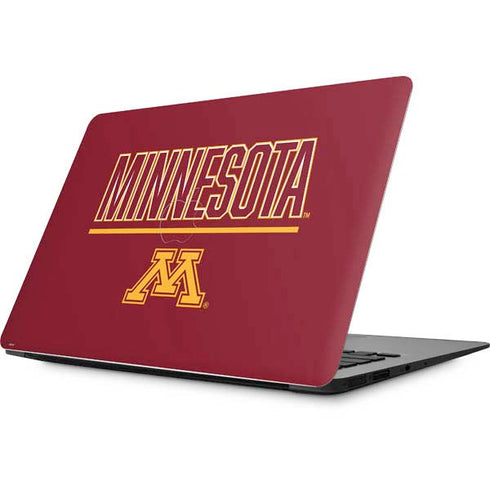 University of Minnesota Athletic Text Apple MacBook Skin
