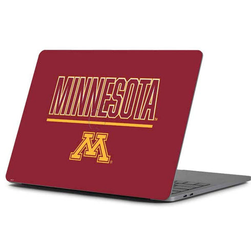 University of Minnesota Athletic Text Apple MacBook Pro 13-inch Skin