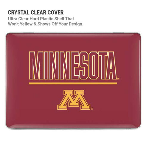 University of Minnesota Athletic Text MacBook Pro 16in (2021-25) Case plus Skin