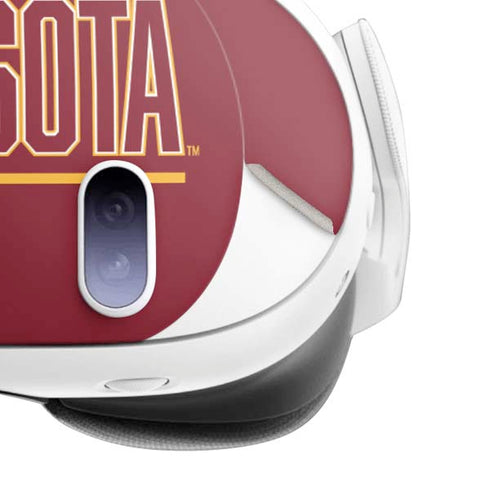 University of Minnesota Athletic Text Meta Quest 3 Skin
