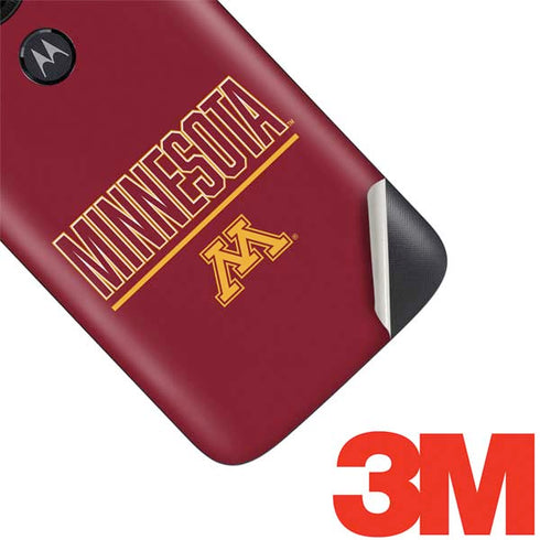 University of Minnesota Athletic Text Moto E5 Play Skin