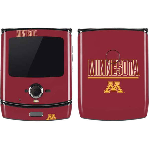 University of Minnesota Athletic Text Motorola RAZR Skin