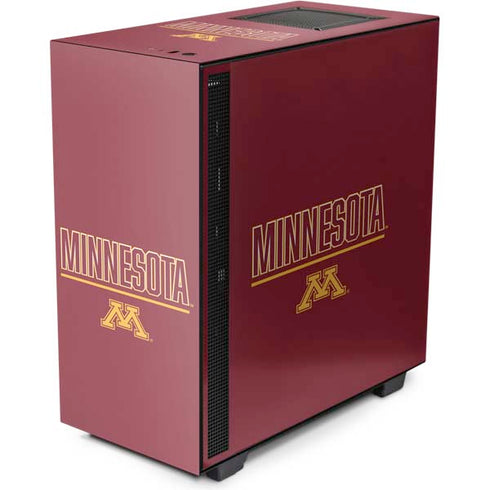 University of Minnesota Athletic Text NZXT H510 Compact ATX Mid-Tower Case Skin